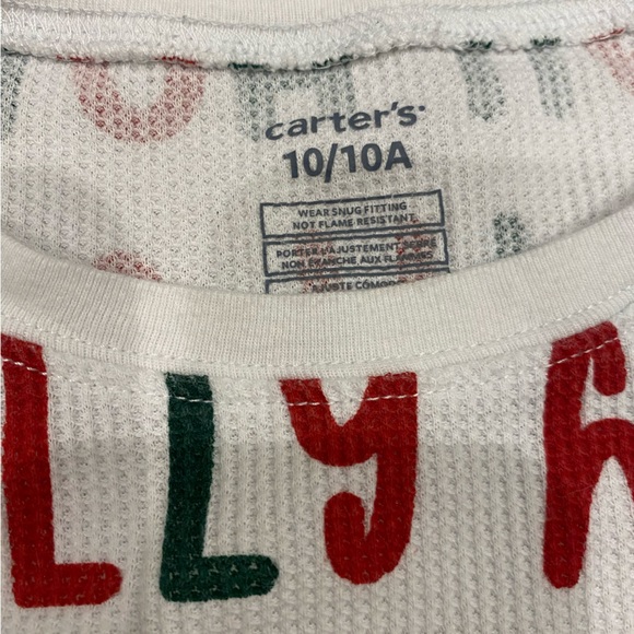 Carters Christmas Pajama Bundle! Girls Size 10 - Picture 5 of 8
